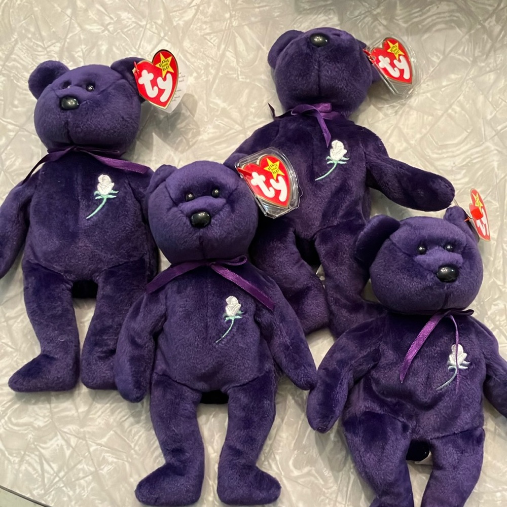 4 Princess Ty Beanie Babies